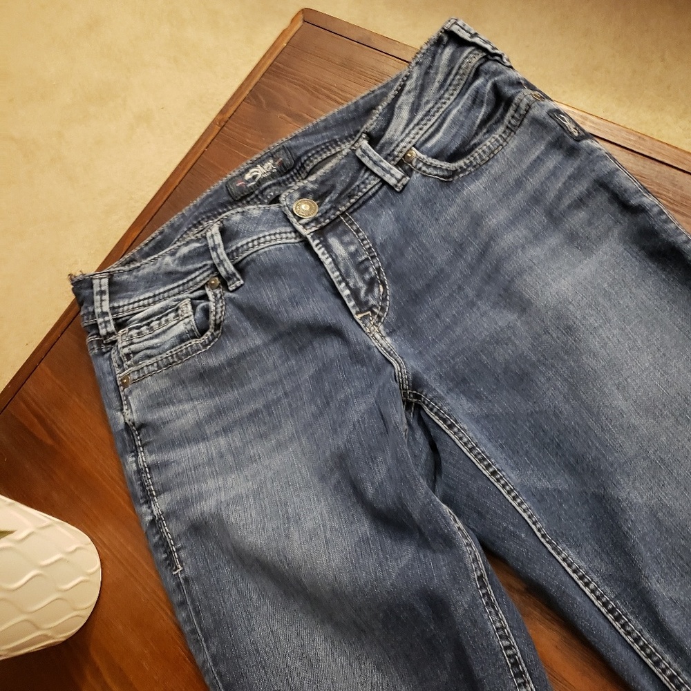 Silver bootcut jeans